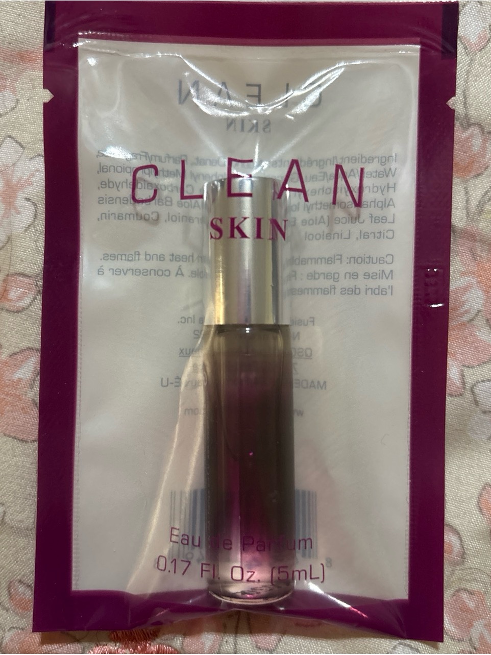 Clean Skin Eau De Parfum  Pink Gradient Bottle